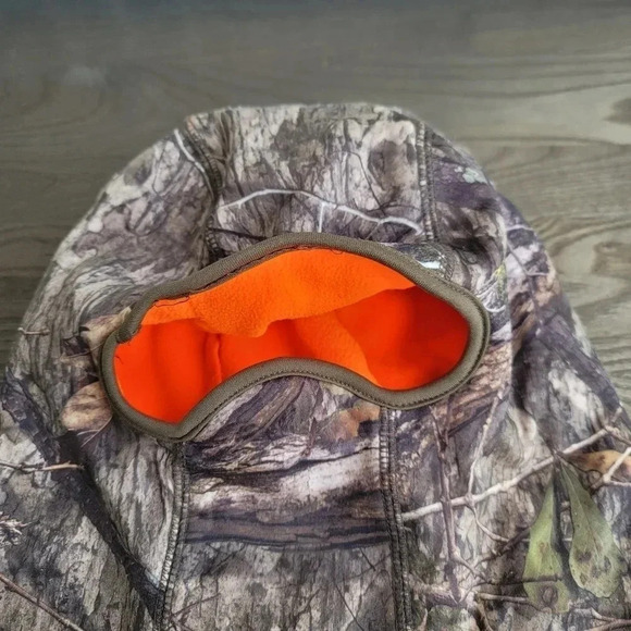 HUNTWORTH FULL FACE MASK HAT HOOD CAMO Orange FLEECE LINED OS H1 - Picture 6 of 9